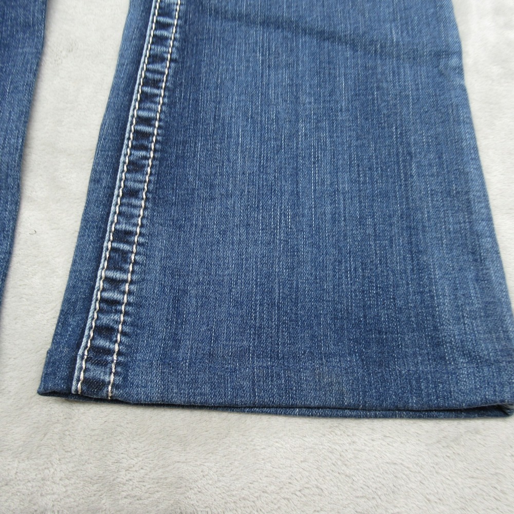 Miss Me Jeans Womens 26 Dark Wash Embellished Hemmed Whisker Chloe Bootcut 28x30 - Picture 10 of 16